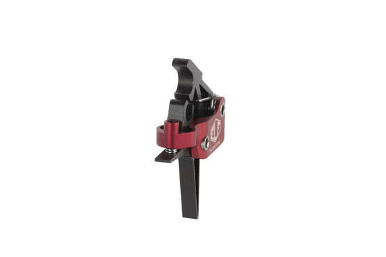 Elftmann's adjustable AR 15 3-gun flat trigger is fully self contained and offers fast drop-in installation, compatible with standard .154 trigger pins.